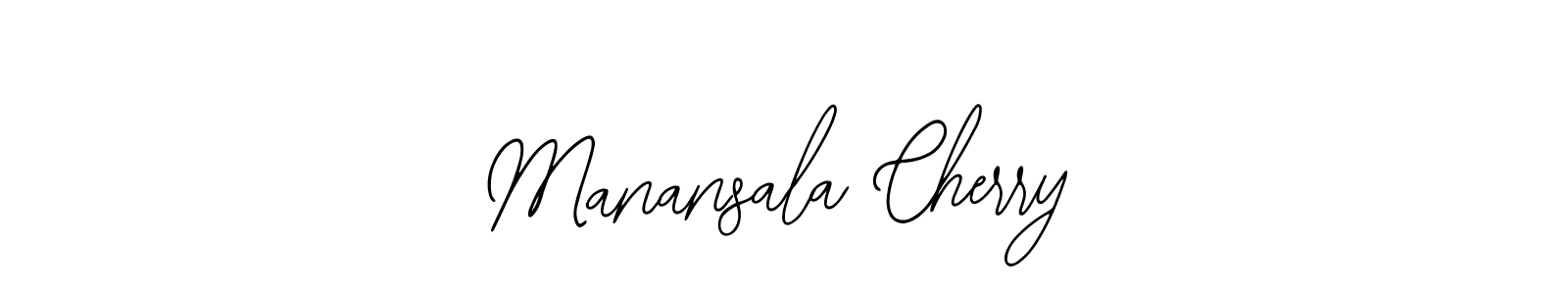 How to make Manansala Cherry name signature. Use Bearetta-2O07w style for creating short signs online. This is the latest handwritten sign. Manansala Cherry signature style 12 images and pictures png