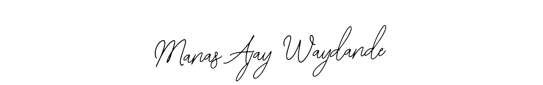 Use a signature maker to create a handwritten signature online. With this signature software, you can design (Bearetta-2O07w) your own signature for name Manas Ajay Waydande. Manas Ajay Waydande signature style 12 images and pictures png