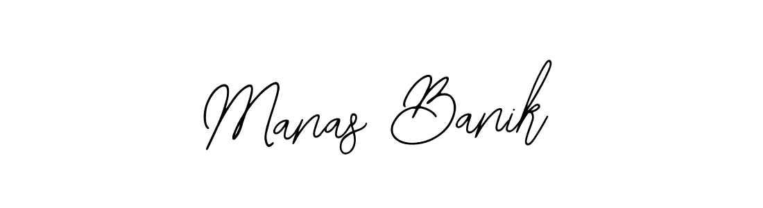 Use a signature maker to create a handwritten signature online. With this signature software, you can design (Bearetta-2O07w) your own signature for name Manas Banik. Manas Banik signature style 12 images and pictures png