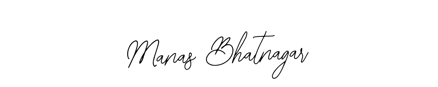 You should practise on your own different ways (Bearetta-2O07w) to write your name (Manas Bhatnagar) in signature. don't let someone else do it for you. Manas Bhatnagar signature style 12 images and pictures png