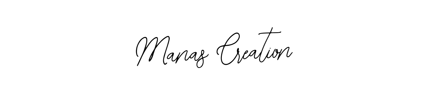 You should practise on your own different ways (Bearetta-2O07w) to write your name (Manas Creation) in signature. don't let someone else do it for you. Manas Creation signature style 12 images and pictures png