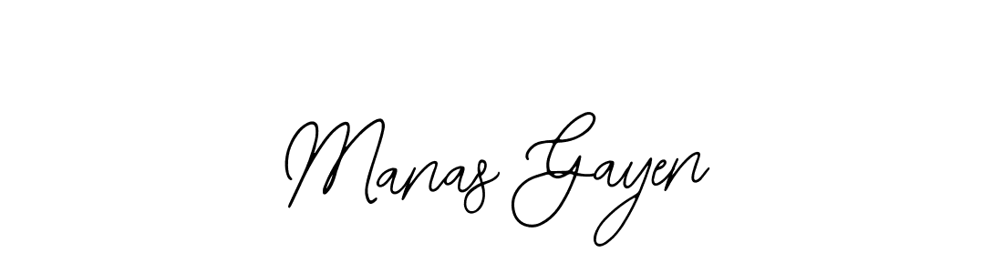 You should practise on your own different ways (Bearetta-2O07w) to write your name (Manas Gayen) in signature. don't let someone else do it for you. Manas Gayen signature style 12 images and pictures png