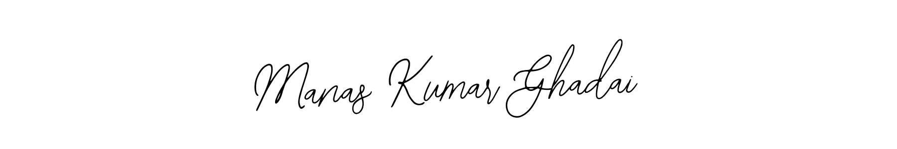 How to make Manas Kumar Ghadai name signature. Use Bearetta-2O07w style for creating short signs online. This is the latest handwritten sign. Manas Kumar Ghadai signature style 12 images and pictures png