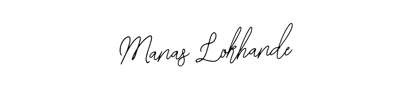 Make a beautiful signature design for name Manas Lokhande. With this signature (Bearetta-2O07w) style, you can create a handwritten signature for free. Manas Lokhande signature style 12 images and pictures png