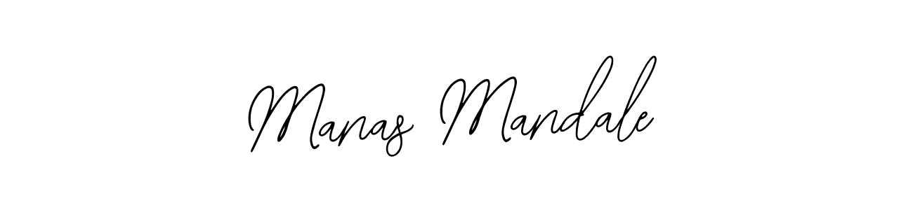 How to make Manas Mandale name signature. Use Bearetta-2O07w style for creating short signs online. This is the latest handwritten sign. Manas Mandale signature style 12 images and pictures png