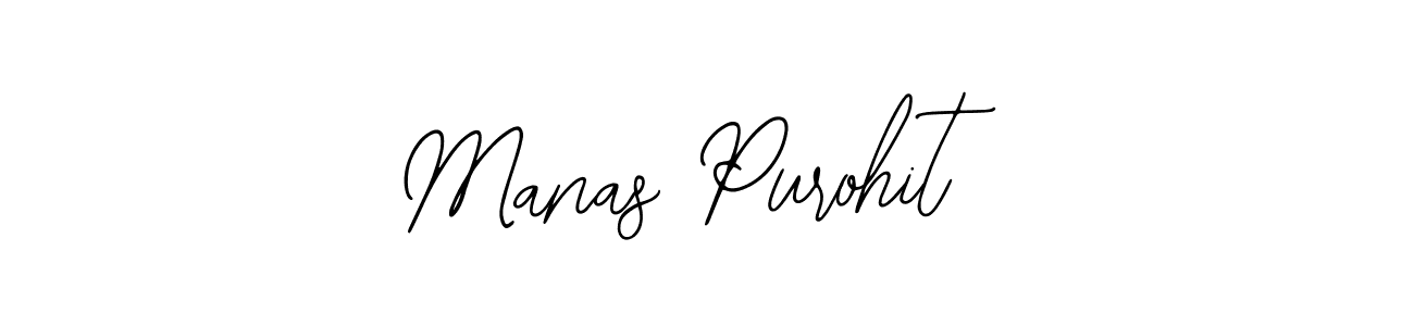 Make a beautiful signature design for name Manas Purohit. With this signature (Bearetta-2O07w) style, you can create a handwritten signature for free. Manas Purohit signature style 12 images and pictures png