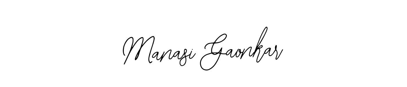Also we have Manasi Gaonkar name is the best signature style. Create professional handwritten signature collection using Bearetta-2O07w autograph style. Manasi Gaonkar signature style 12 images and pictures png