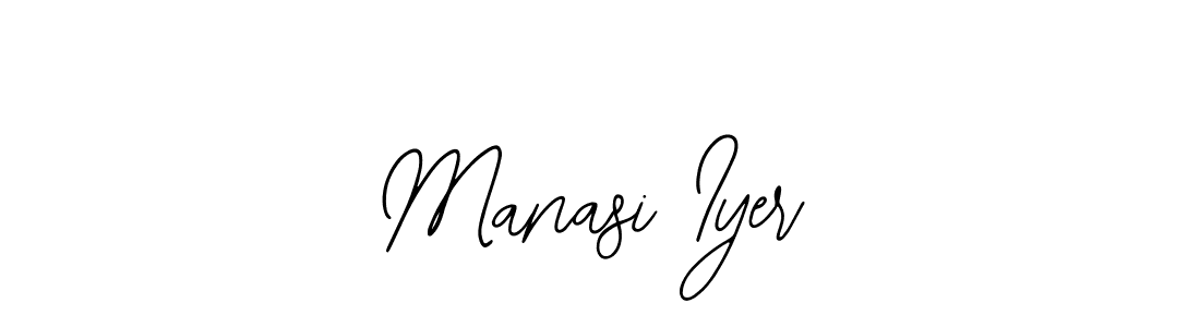 How to make Manasi Iyer name signature. Use Bearetta-2O07w style for creating short signs online. This is the latest handwritten sign. Manasi Iyer signature style 12 images and pictures png