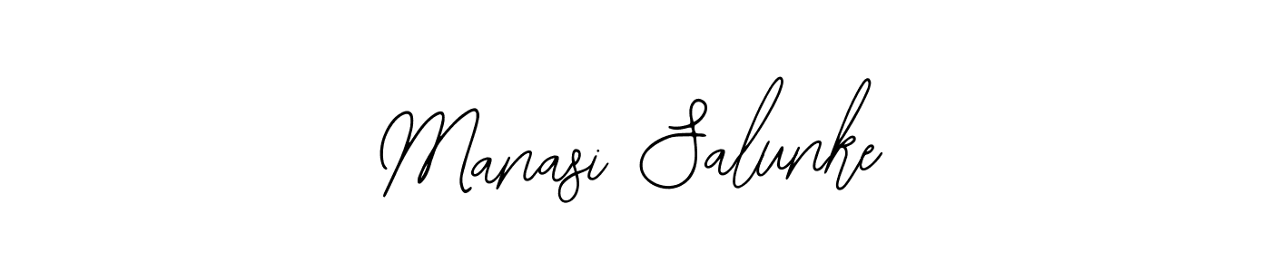 How to make Manasi Salunke signature? Bearetta-2O07w is a professional autograph style. Create handwritten signature for Manasi Salunke name. Manasi Salunke signature style 12 images and pictures png