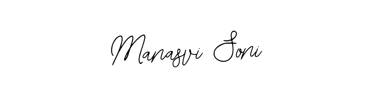 Use a signature maker to create a handwritten signature online. With this signature software, you can design (Bearetta-2O07w) your own signature for name Manasvi Soni. Manasvi Soni signature style 12 images and pictures png