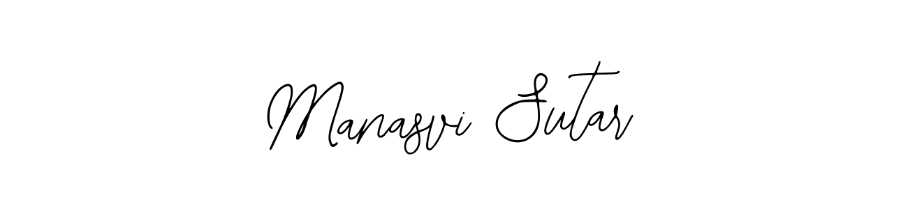 How to make Manasvi Sutar signature? Bearetta-2O07w is a professional autograph style. Create handwritten signature for Manasvi Sutar name. Manasvi Sutar signature style 12 images and pictures png