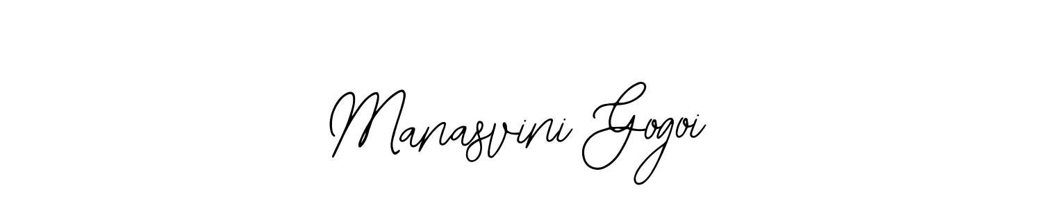 How to make Manasvini Gogoi name signature. Use Bearetta-2O07w style for creating short signs online. This is the latest handwritten sign. Manasvini Gogoi signature style 12 images and pictures png