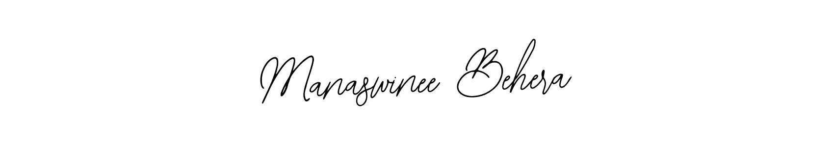 The best way (Bearetta-2O07w) to make a short signature is to pick only two or three words in your name. The name Manaswinee Behera include a total of six letters. For converting this name. Manaswinee Behera signature style 12 images and pictures png