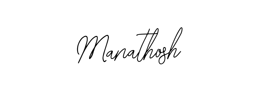 Design your own signature with our free online signature maker. With this signature software, you can create a handwritten (Bearetta-2O07w) signature for name Manathosh. Manathosh signature style 12 images and pictures png