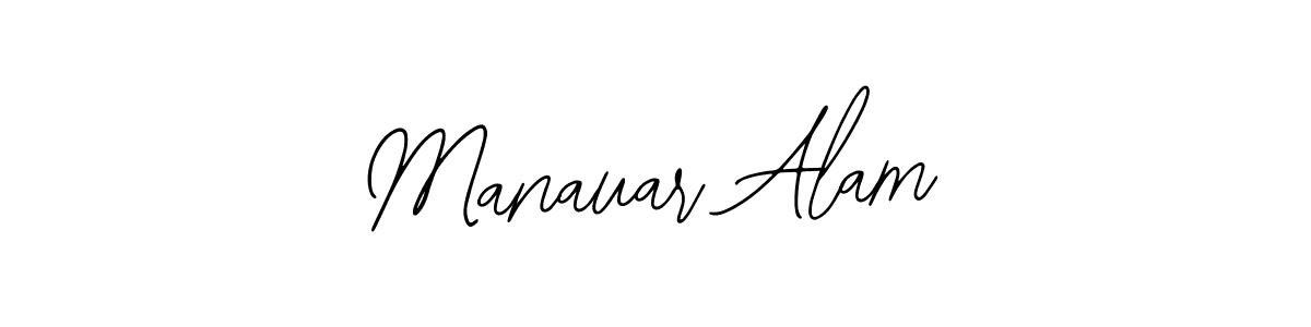 You should practise on your own different ways (Bearetta-2O07w) to write your name (Manauar Alam) in signature. don't let someone else do it for you. Manauar Alam signature style 12 images and pictures png