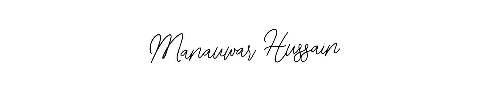 Design your own signature with our free online signature maker. With this signature software, you can create a handwritten (Bearetta-2O07w) signature for name Manauwar Hussain. Manauwar Hussain signature style 12 images and pictures png