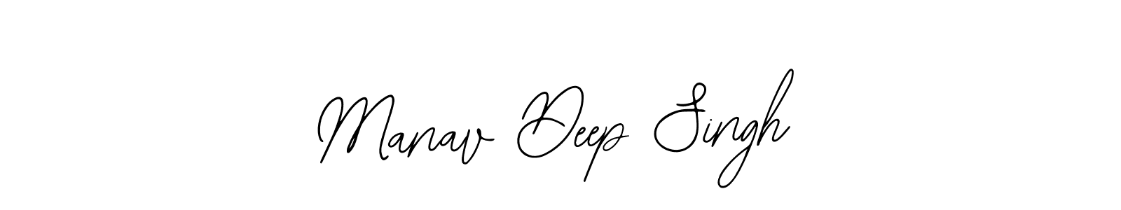 Also we have Manav Deep Singh name is the best signature style. Create professional handwritten signature collection using Bearetta-2O07w autograph style. Manav Deep Singh signature style 12 images and pictures png