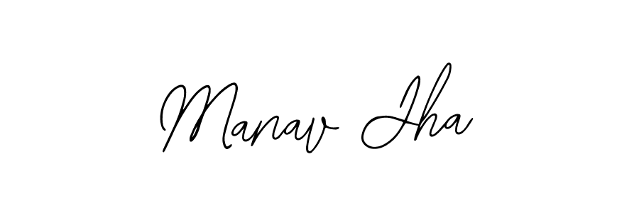 Design your own signature with our free online signature maker. With this signature software, you can create a handwritten (Bearetta-2O07w) signature for name Manav Jha. Manav Jha signature style 12 images and pictures png