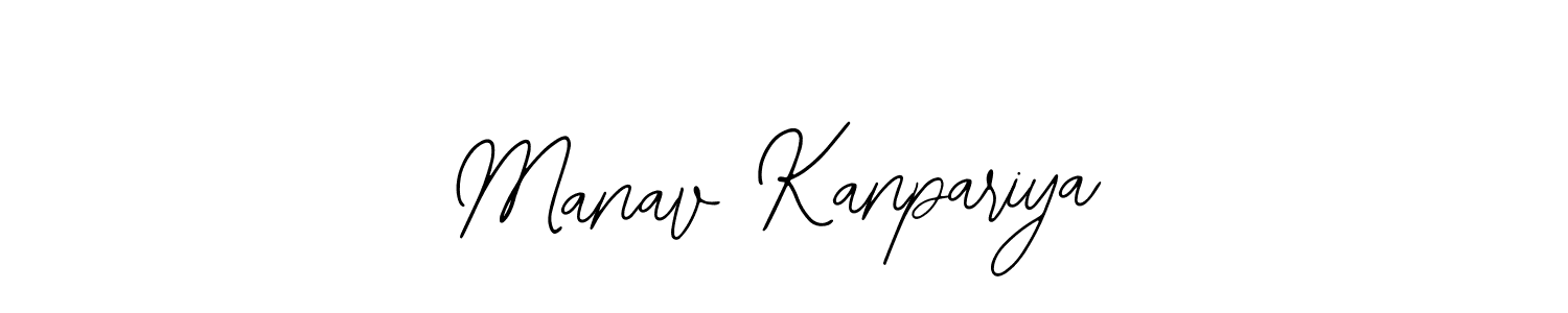 Use a signature maker to create a handwritten signature online. With this signature software, you can design (Bearetta-2O07w) your own signature for name Manav Kanpariya. Manav Kanpariya signature style 12 images and pictures png