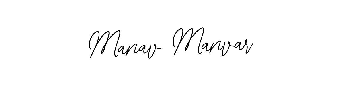 Also You can easily find your signature by using the search form. We will create Manav Manvar name handwritten signature images for you free of cost using Bearetta-2O07w sign style. Manav Manvar signature style 12 images and pictures png