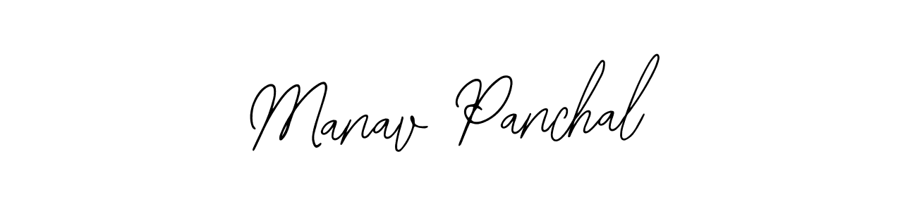 The best way (Bearetta-2O07w) to make a short signature is to pick only two or three words in your name. The name Manav Panchal include a total of six letters. For converting this name. Manav Panchal signature style 12 images and pictures png