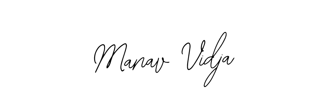 Make a beautiful signature design for name Manav Vidja. With this signature (Bearetta-2O07w) style, you can create a handwritten signature for free. Manav Vidja signature style 12 images and pictures png