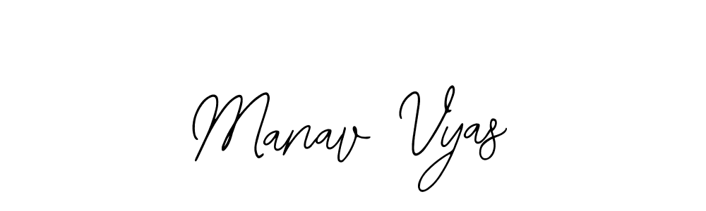 Create a beautiful signature design for name Manav Vyas. With this signature (Bearetta-2O07w) fonts, you can make a handwritten signature for free. Manav Vyas signature style 12 images and pictures png