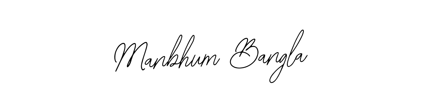 How to make Manbhum Bangla name signature. Use Bearetta-2O07w style for creating short signs online. This is the latest handwritten sign. Manbhum Bangla signature style 12 images and pictures png