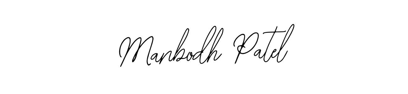 Also we have Manbodh Patel name is the best signature style. Create professional handwritten signature collection using Bearetta-2O07w autograph style. Manbodh Patel signature style 12 images and pictures png