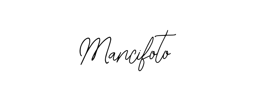Design your own signature with our free online signature maker. With this signature software, you can create a handwritten (Bearetta-2O07w) signature for name Mancifoto. Mancifoto signature style 12 images and pictures png