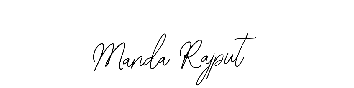 How to make Manda Rajput name signature. Use Bearetta-2O07w style for creating short signs online. This is the latest handwritten sign. Manda Rajput signature style 12 images and pictures png
