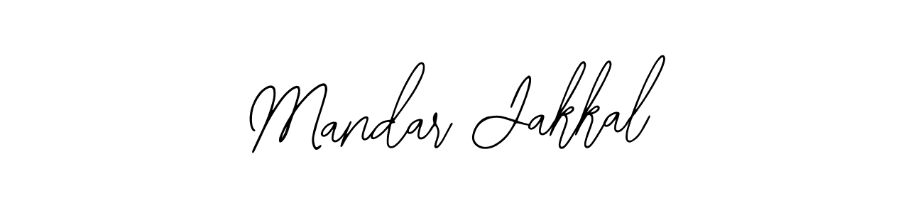 How to make Mandar Jakkal name signature. Use Bearetta-2O07w style for creating short signs online. This is the latest handwritten sign. Mandar Jakkal signature style 12 images and pictures png