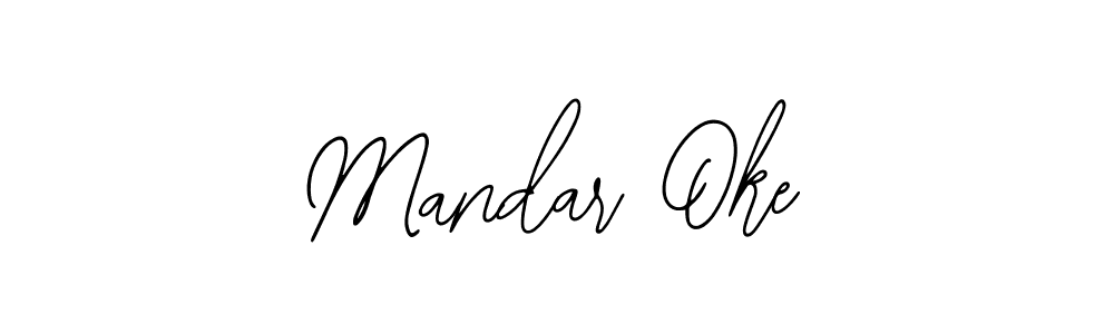 if you are searching for the best signature style for your name Mandar Oke. so please give up your signature search. here we have designed multiple signature styles  using Bearetta-2O07w. Mandar Oke signature style 12 images and pictures png
