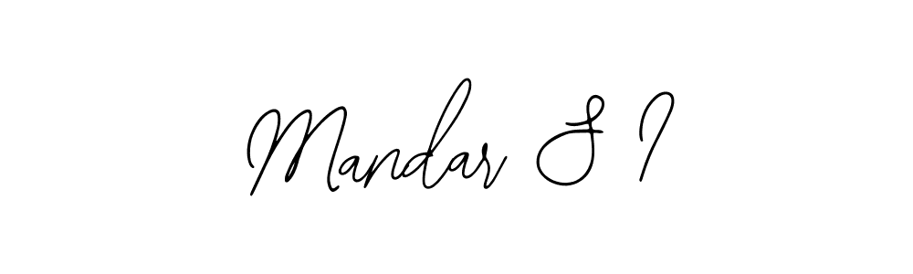 Similarly Bearetta-2O07w is the best handwritten signature design. Signature creator online .You can use it as an online autograph creator for name Mandar S I. Mandar S I signature style 12 images and pictures png