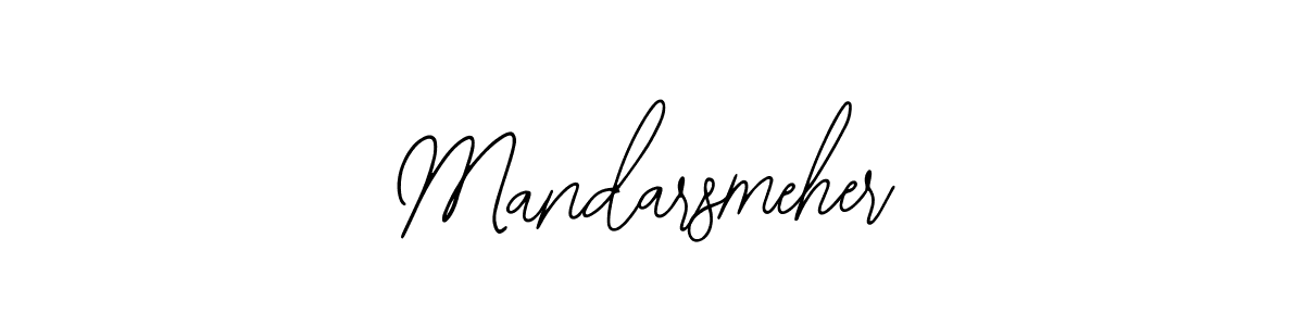 How to make Mandarsmeher name signature. Use Bearetta-2O07w style for creating short signs online. This is the latest handwritten sign. Mandarsmeher signature style 12 images and pictures png