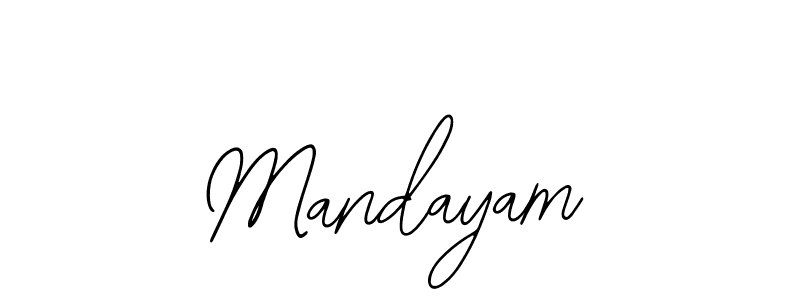 Design your own signature with our free online signature maker. With this signature software, you can create a handwritten (Bearetta-2O07w) signature for name Mandayam. Mandayam signature style 12 images and pictures png