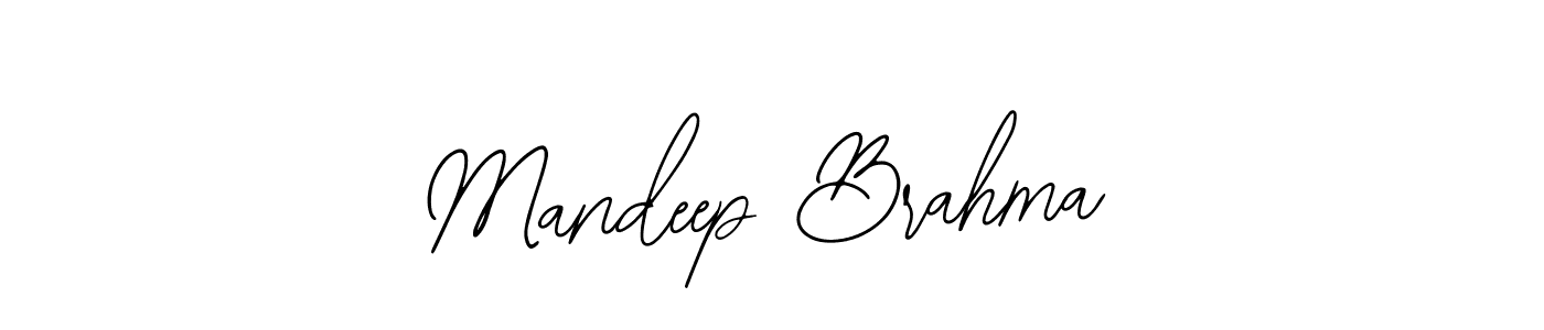 Make a beautiful signature design for name Mandeep Brahma. With this signature (Bearetta-2O07w) style, you can create a handwritten signature for free. Mandeep Brahma signature style 12 images and pictures png