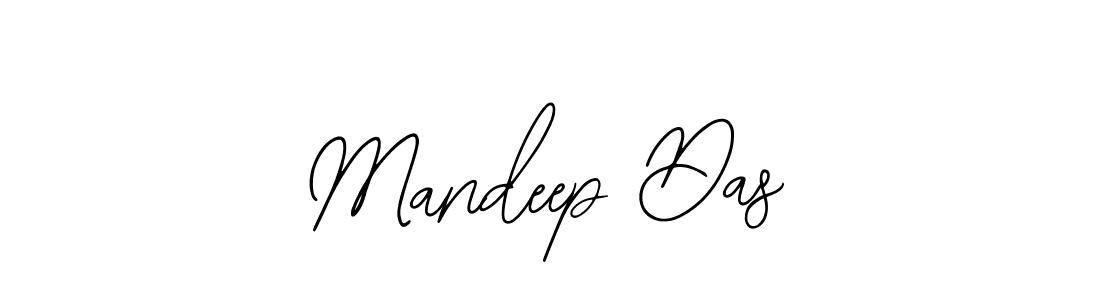 How to make Mandeep Das name signature. Use Bearetta-2O07w style for creating short signs online. This is the latest handwritten sign. Mandeep Das signature style 12 images and pictures png