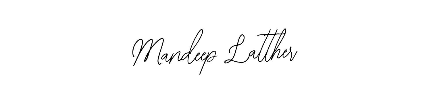 How to Draw Mandeep Latther signature style? Bearetta-2O07w is a latest design signature styles for name Mandeep Latther. Mandeep Latther signature style 12 images and pictures png