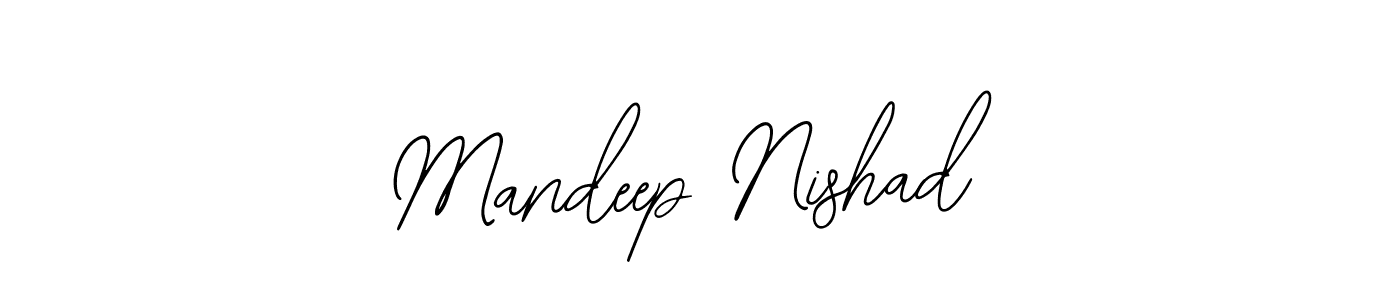 Also You can easily find your signature by using the search form. We will create Mandeep Nishad name handwritten signature images for you free of cost using Bearetta-2O07w sign style. Mandeep Nishad signature style 12 images and pictures png