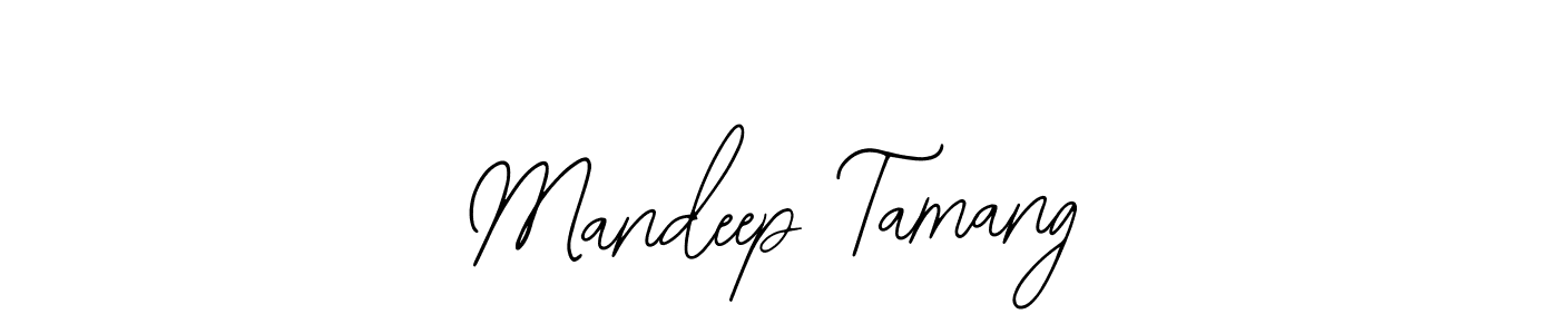 It looks lik you need a new signature style for name Mandeep Tamang. Design unique handwritten (Bearetta-2O07w) signature with our free signature maker in just a few clicks. Mandeep Tamang signature style 12 images and pictures png