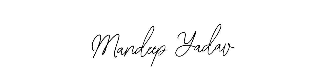 Mandeep Yadav stylish signature style. Best Handwritten Sign (Bearetta-2O07w) for my name. Handwritten Signature Collection Ideas for my name Mandeep Yadav. Mandeep Yadav signature style 12 images and pictures png
