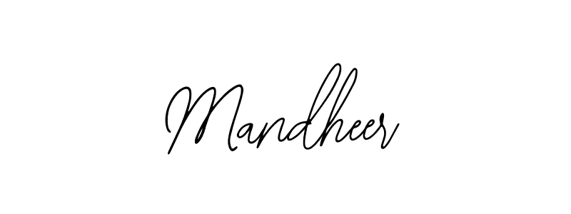 How to make Mandheer signature? Bearetta-2O07w is a professional autograph style. Create handwritten signature for Mandheer name. Mandheer signature style 12 images and pictures png