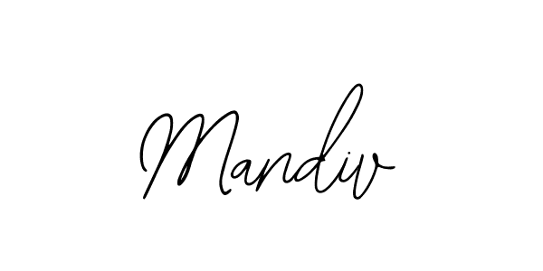 You should practise on your own different ways (Bearetta-2O07w) to write your name (Mandiv) in signature. don't let someone else do it for you. Mandiv signature style 12 images and pictures png