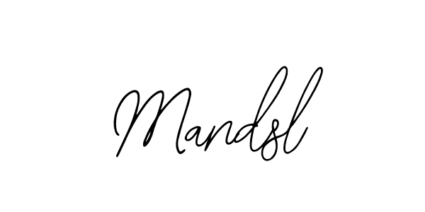 Also You can easily find your signature by using the search form. We will create Mandsl name handwritten signature images for you free of cost using Bearetta-2O07w sign style. Mandsl signature style 12 images and pictures png