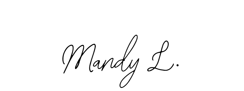 See photos of Mandy L. official signature by Spectra . Check more albums & portfolios. Read reviews & check more about Bearetta-2O07w font. Mandy L. signature style 12 images and pictures png