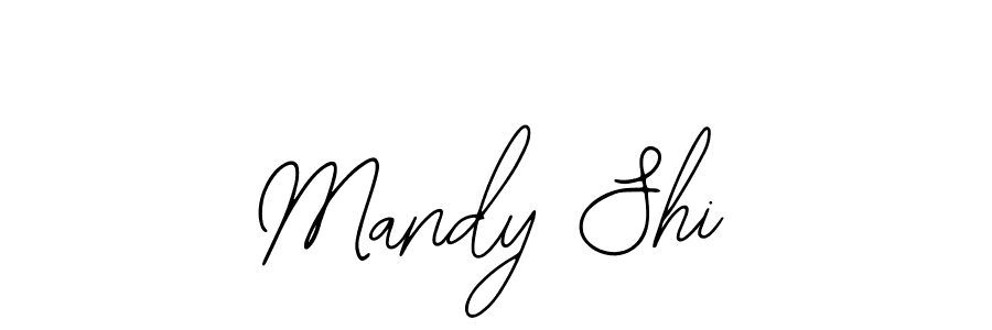 Use a signature maker to create a handwritten signature online. With this signature software, you can design (Bearetta-2O07w) your own signature for name Mandy Shi. Mandy Shi signature style 12 images and pictures png