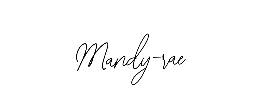 How to make Mandy-rae name signature. Use Bearetta-2O07w style for creating short signs online. This is the latest handwritten sign. Mandy-rae signature style 12 images and pictures png