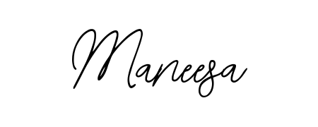 Use a signature maker to create a handwritten signature online. With this signature software, you can design (Bearetta-2O07w) your own signature for name Maneesa. Maneesa signature style 12 images and pictures png