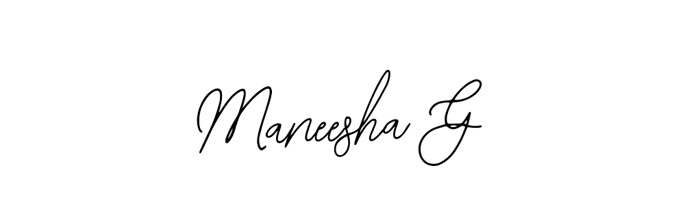 if you are searching for the best signature style for your name Maneesha G. so please give up your signature search. here we have designed multiple signature styles  using Bearetta-2O07w. Maneesha G signature style 12 images and pictures png
